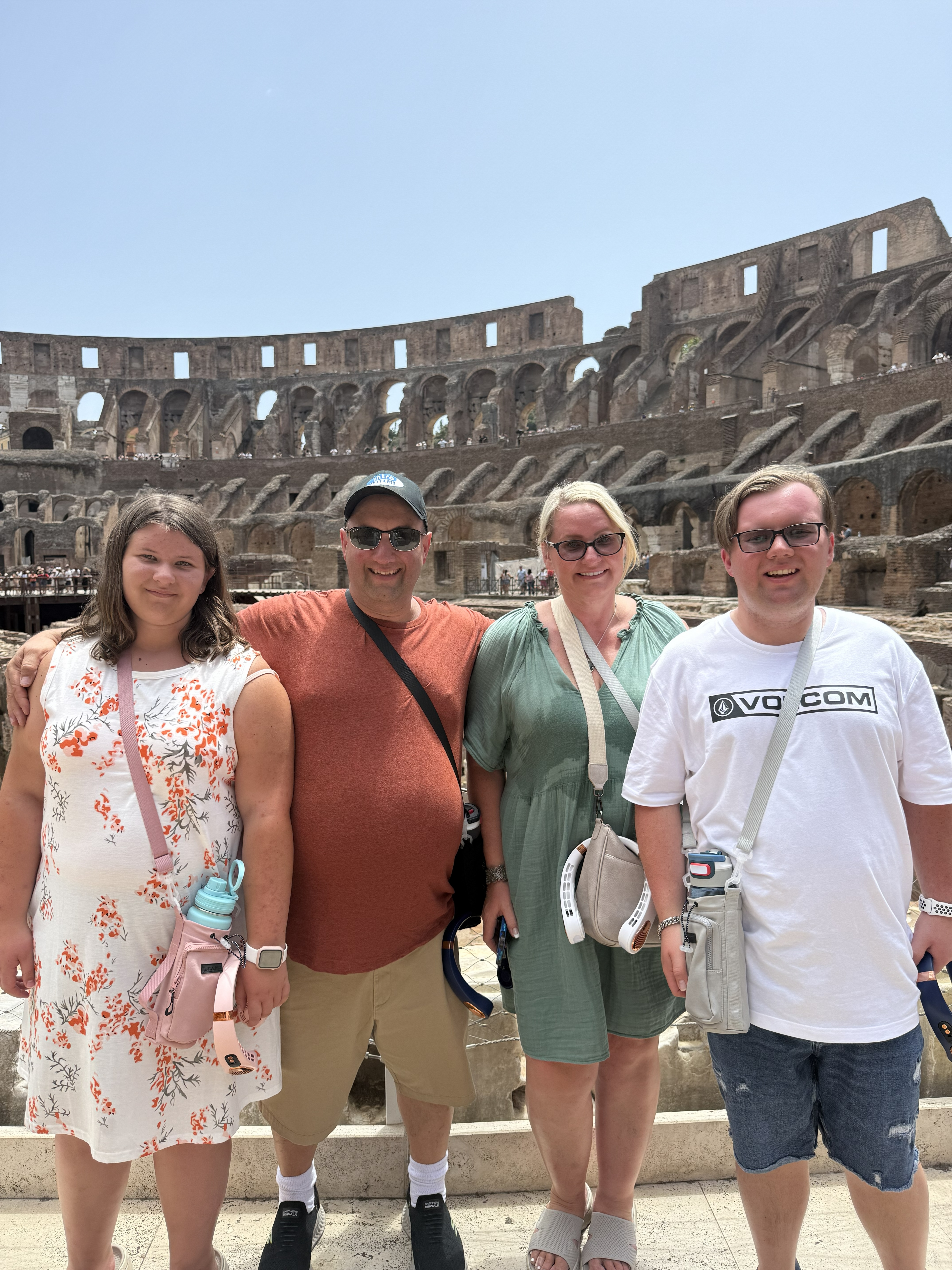 Denis and Cathy with their family